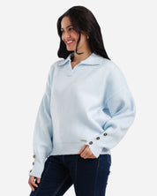 Soft Touch Pullover - Light blue