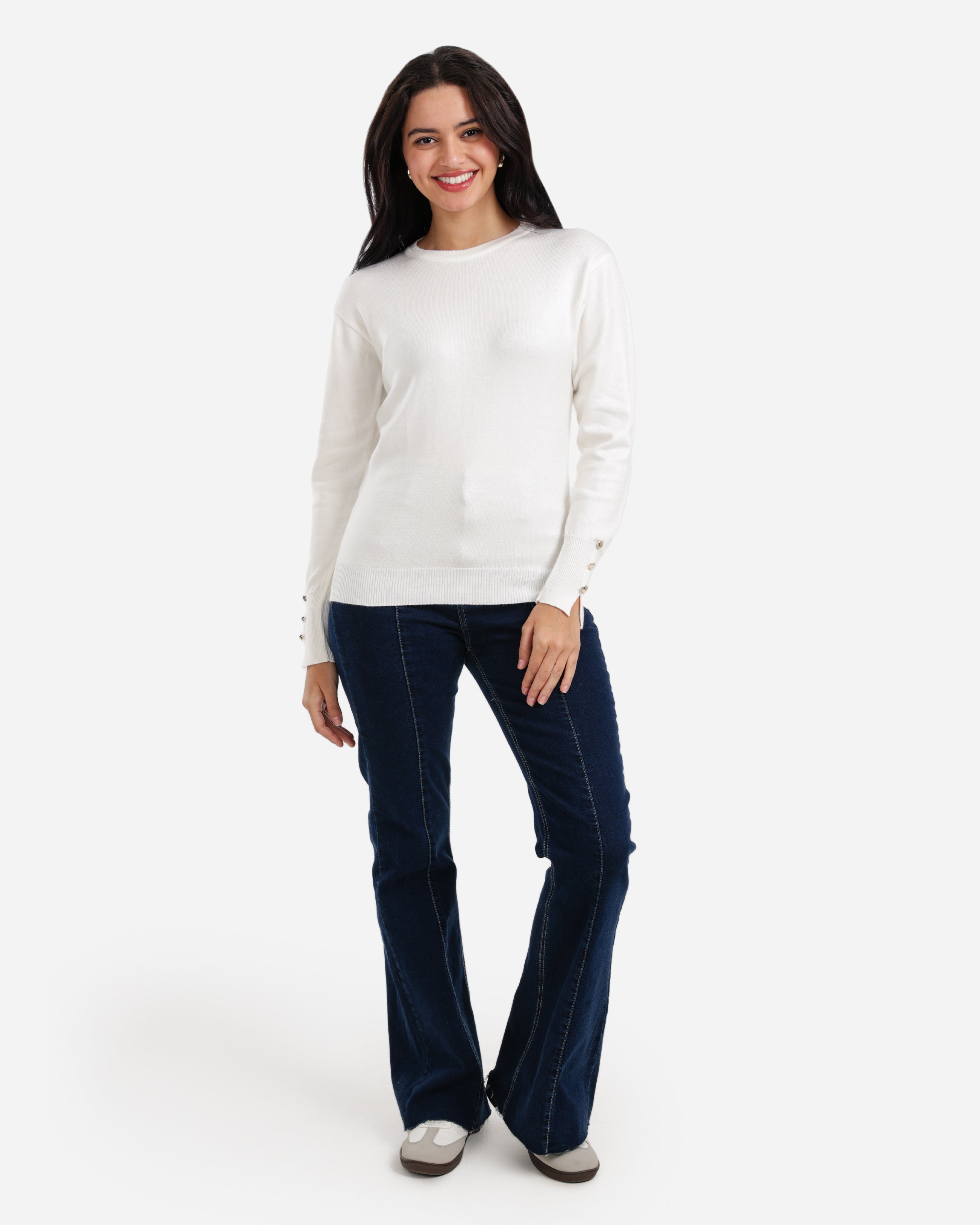 Everyday Pullover - White