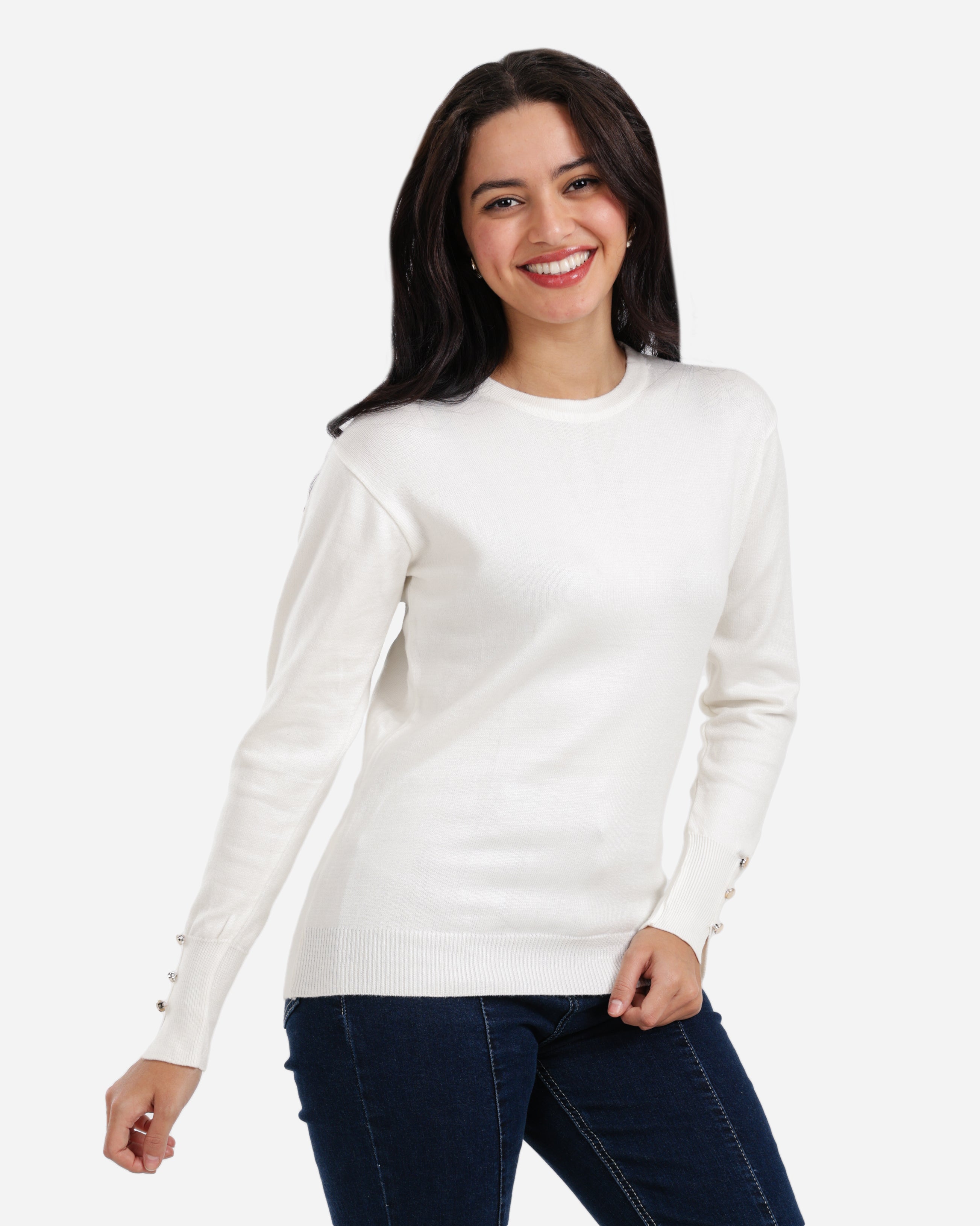 Everyday Pullover - White