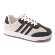 Striped Sidewall Sneaker - Olive
