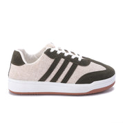 Striped Sidewall Sneaker - Olive