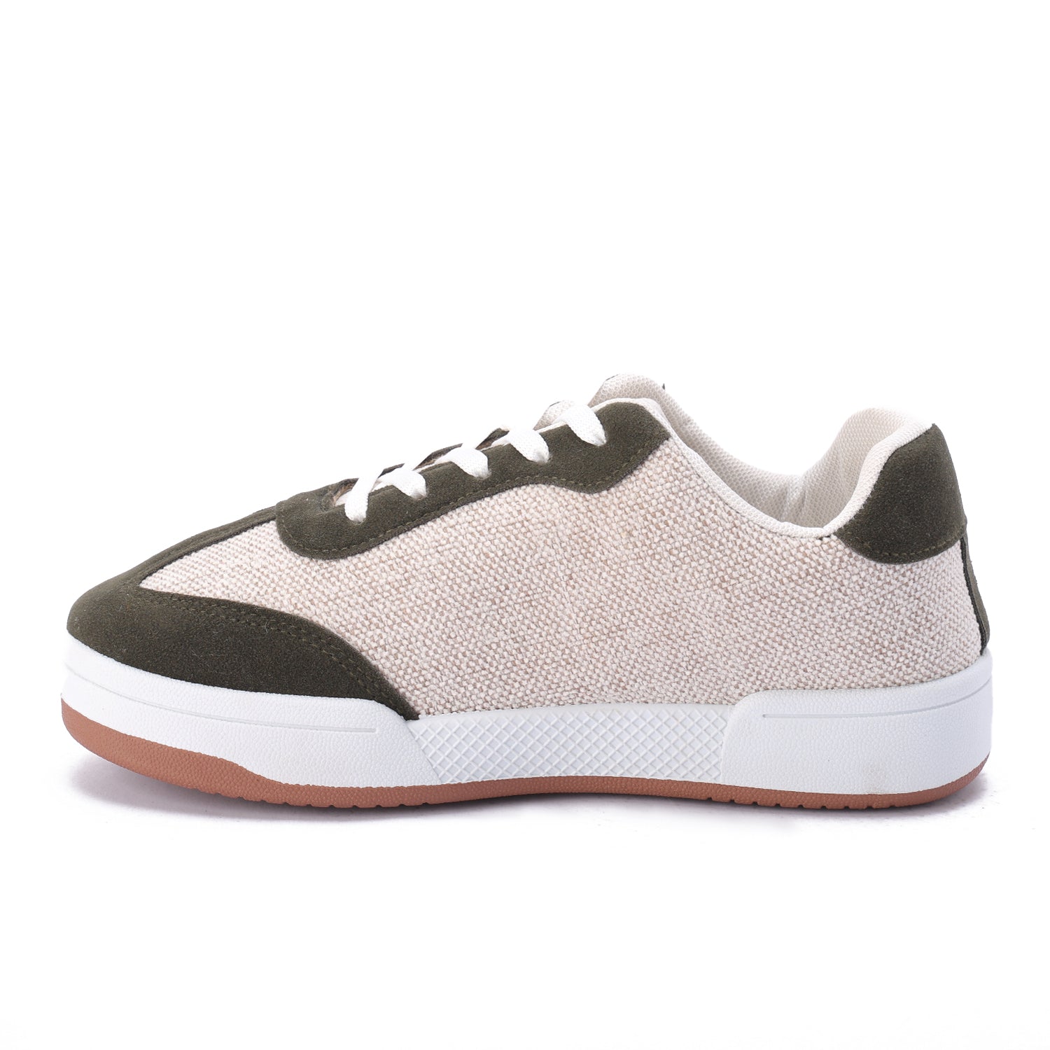 Striped Sidewall Sneaker - Olive