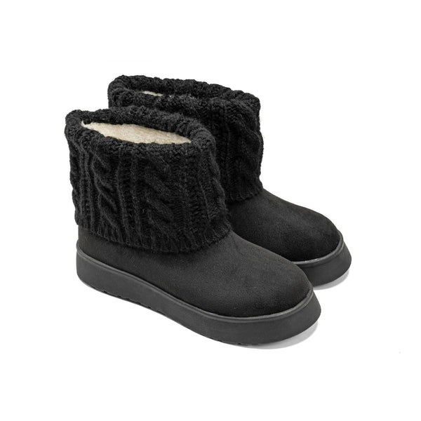 CozyCuff Boots - Black