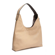 Minimalist Everyday Shoulder Bag - Brown&Beige