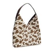 Minimalist Everyday Shoulder Bag- Brown&Tiger
