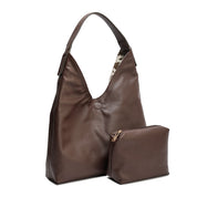 Minimalist Everyday Shoulder Bag- Brown&Tiger