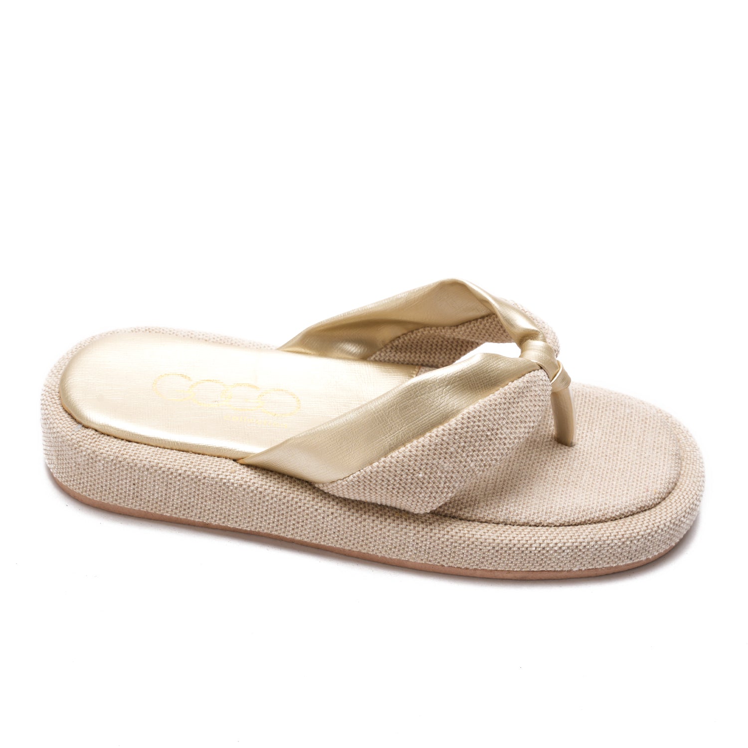  Beige Flip-flops