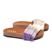 Beige Slippers with braided straps