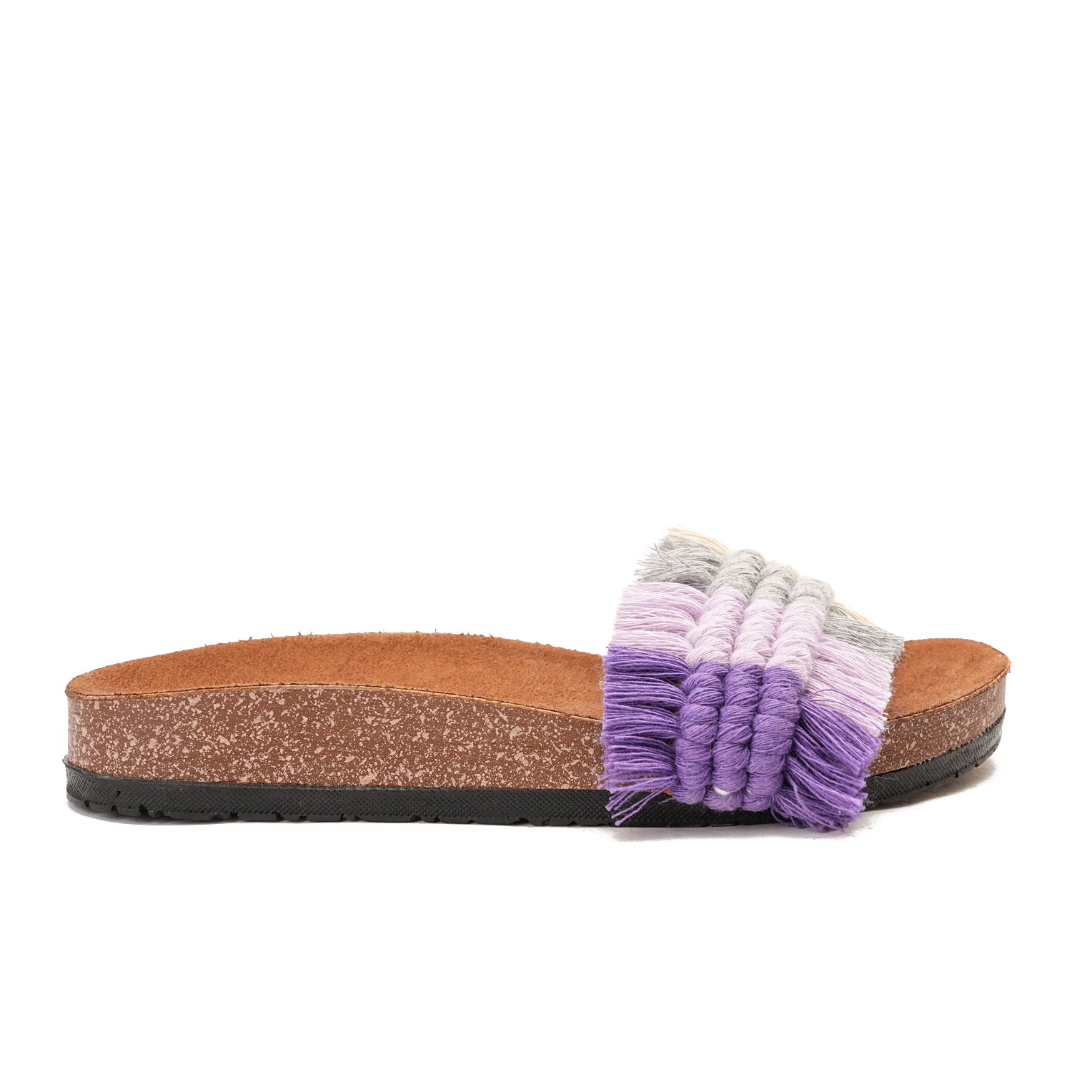 Beige Slippers with braided straps