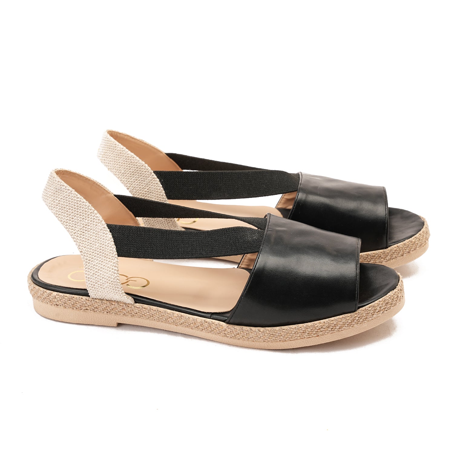 Black sandal with elegant design