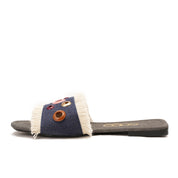 Blue Jeans colorful circular flat slipper