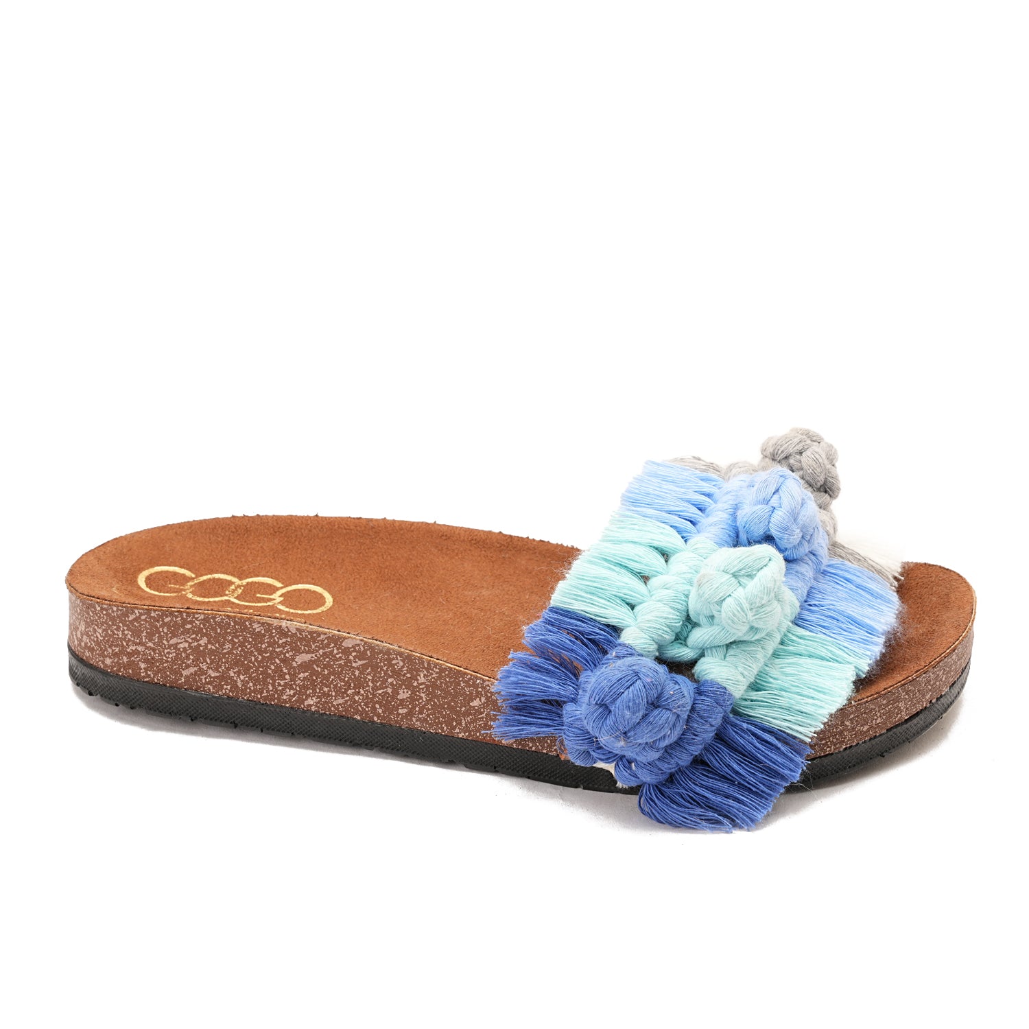 Blue slipper handmade