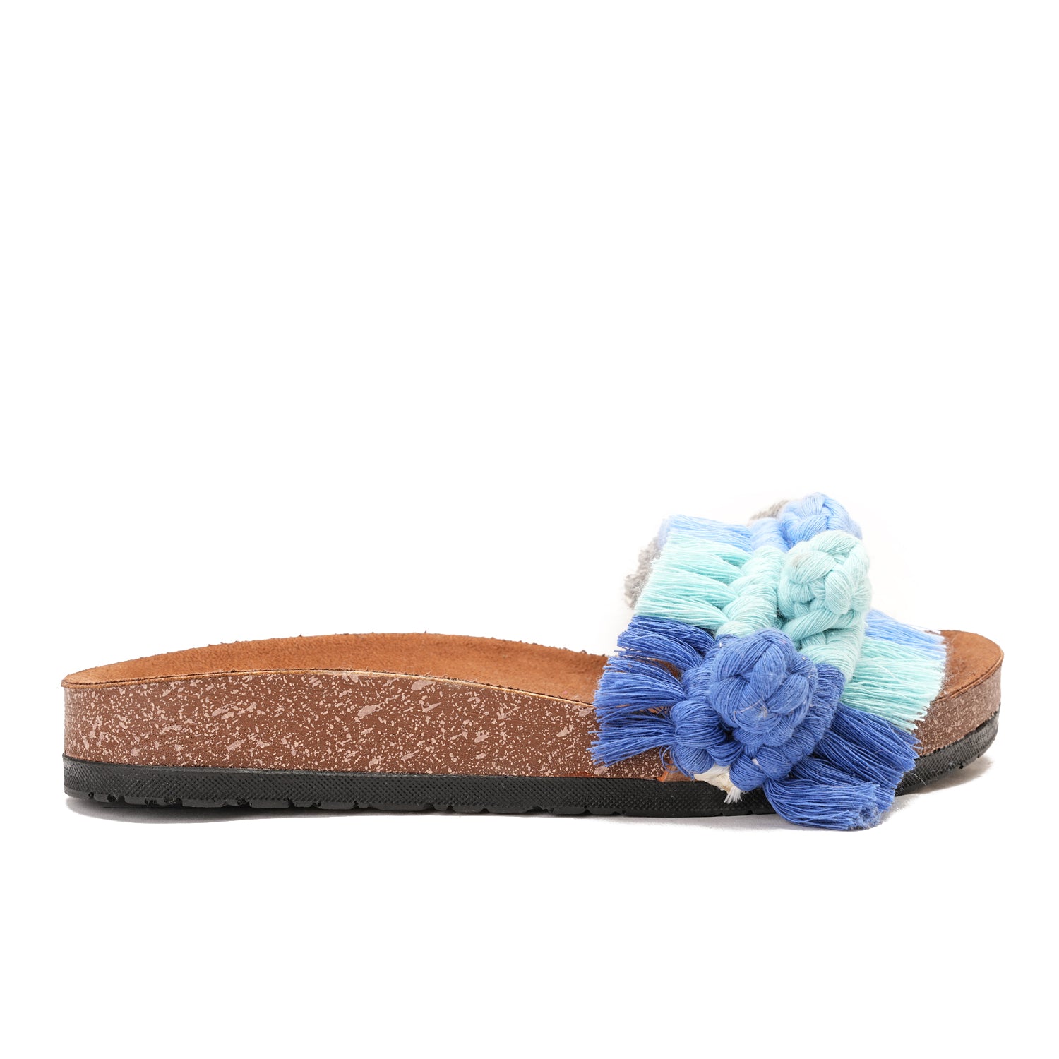 Blue slipper handmade