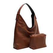 Minimalist Everyday Shoulder Bag - Black&Camel