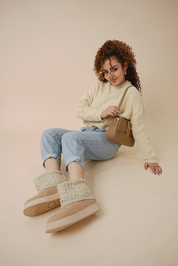 CozyCuff Boots - Cafe