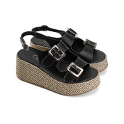 Glam Step Sandal - black