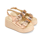 Glam Step Sandal - rose gold