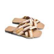 Easy-Wear Strap Slippers - cafe