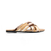 Easy-Wear Strap Slippers - cafe