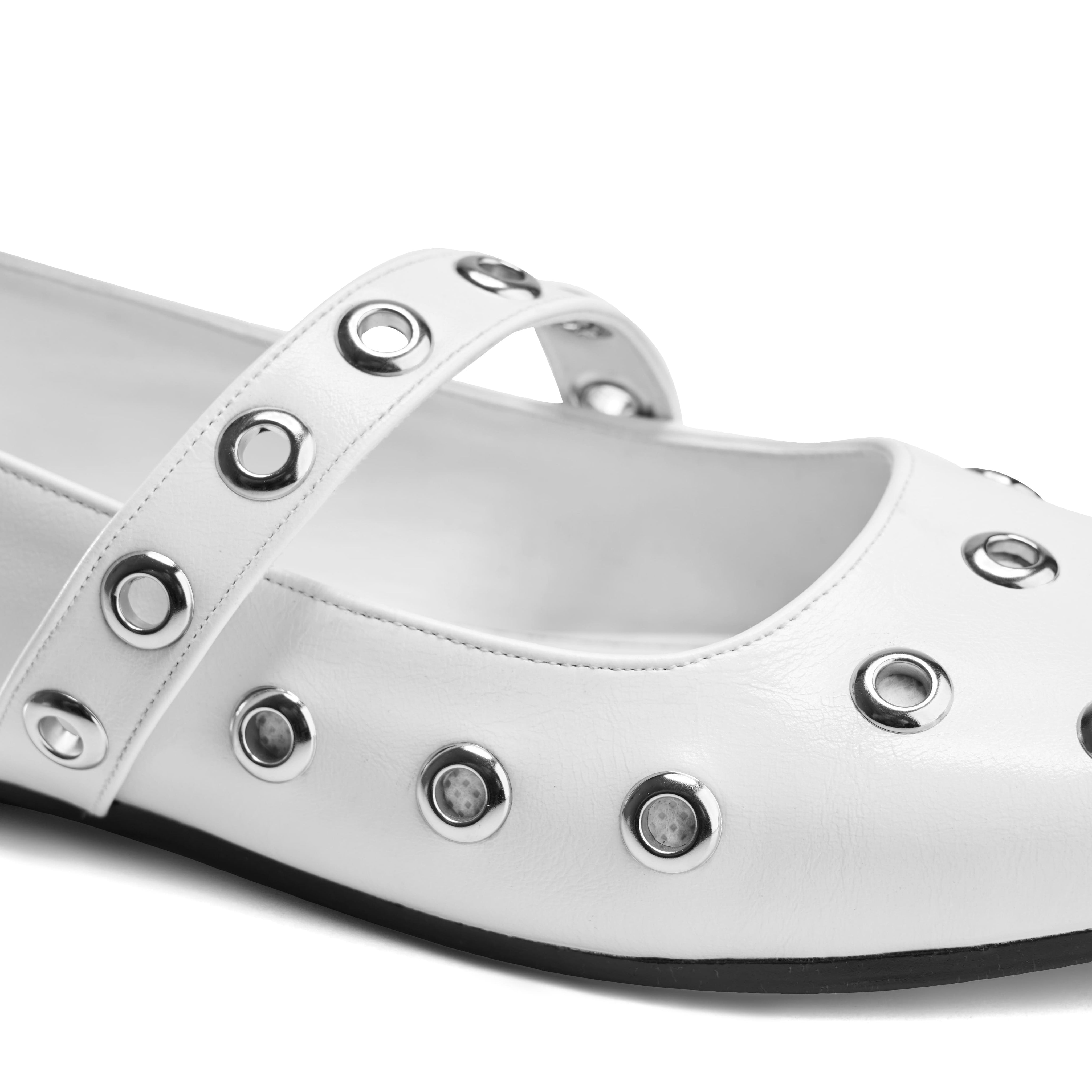 Textured Wide Strap Flat Slides - White