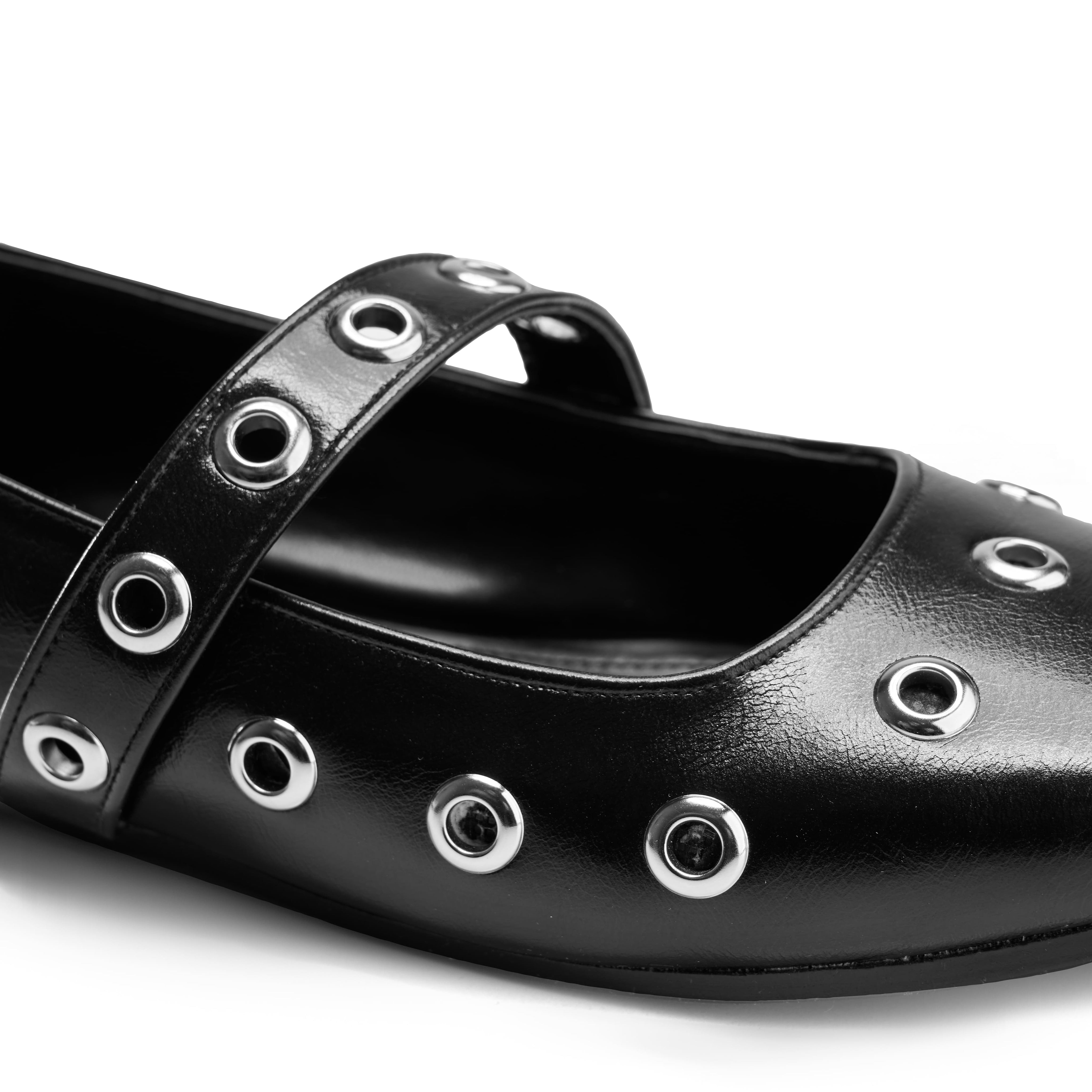 Textured Wide Strap Flat Slides - Black