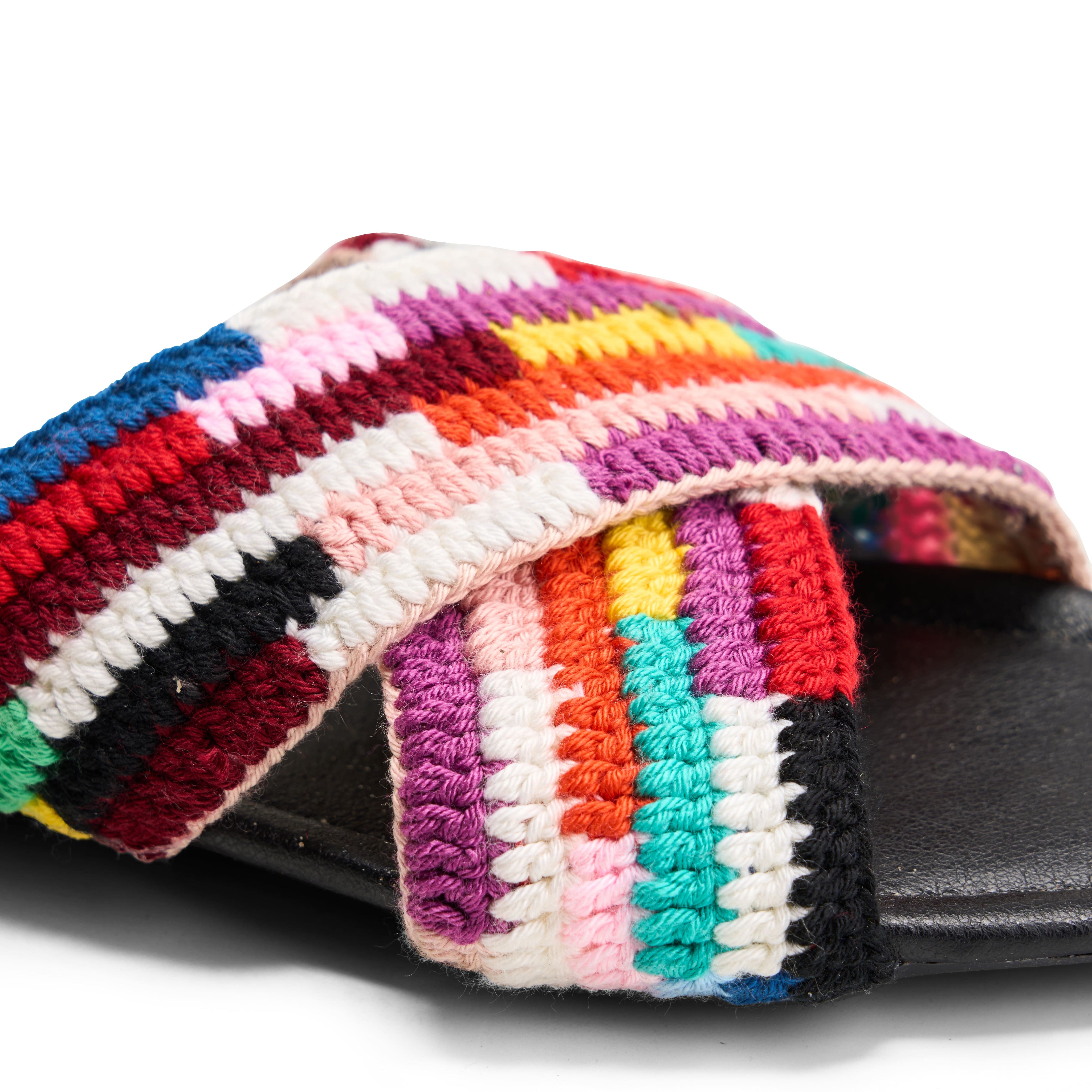 Easy-Wear Strap Slippers - black