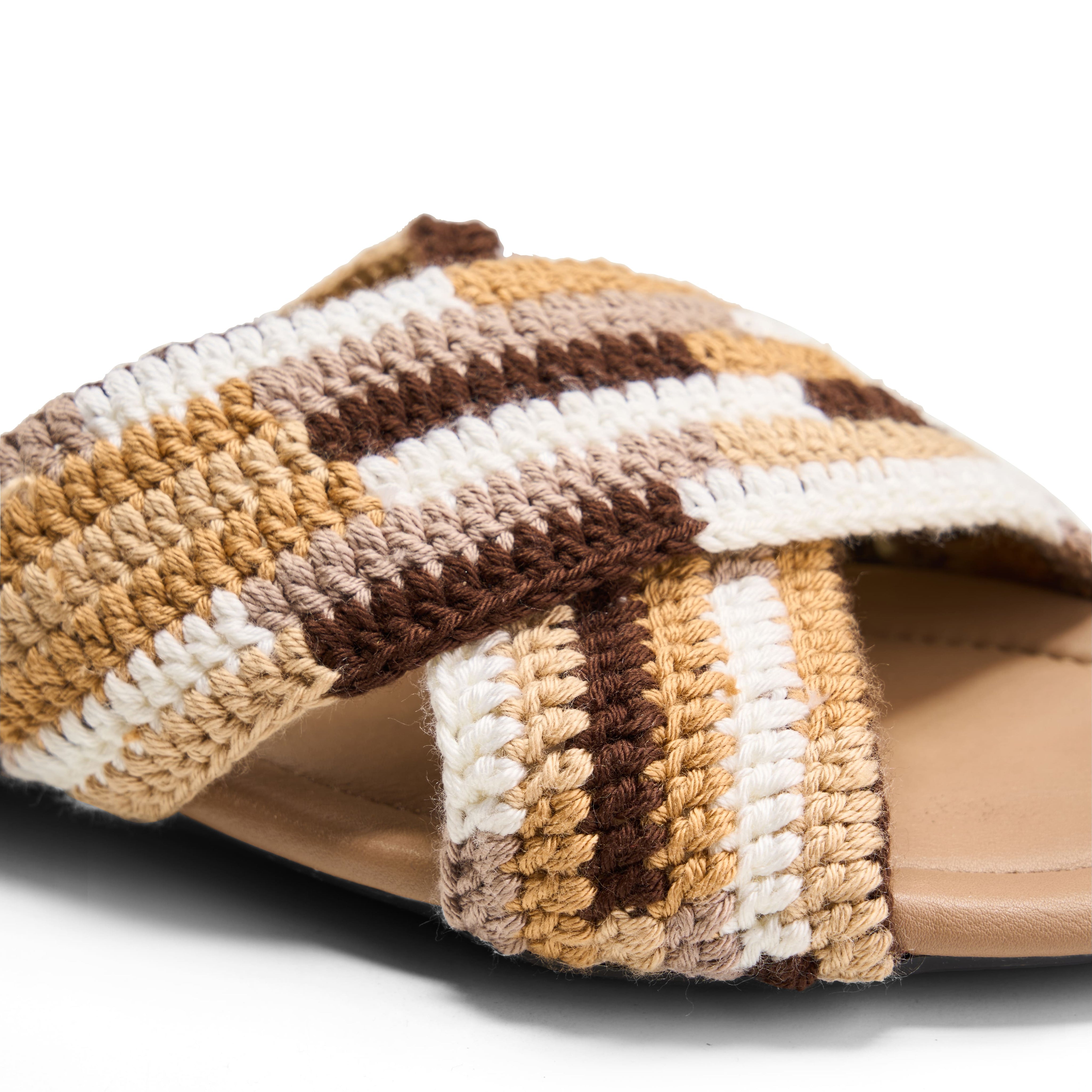 Easy-Wear Strap Slippers - cafe