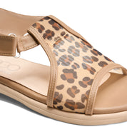 Cut-Out Pattern Open Toe Sandals - tiger