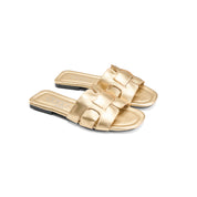 Twisted Strap Flat - Gold