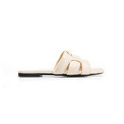 Twisted Strap Flat - Beige