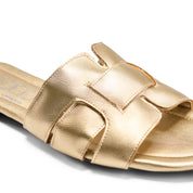 Twisted Strap Flat - Gold