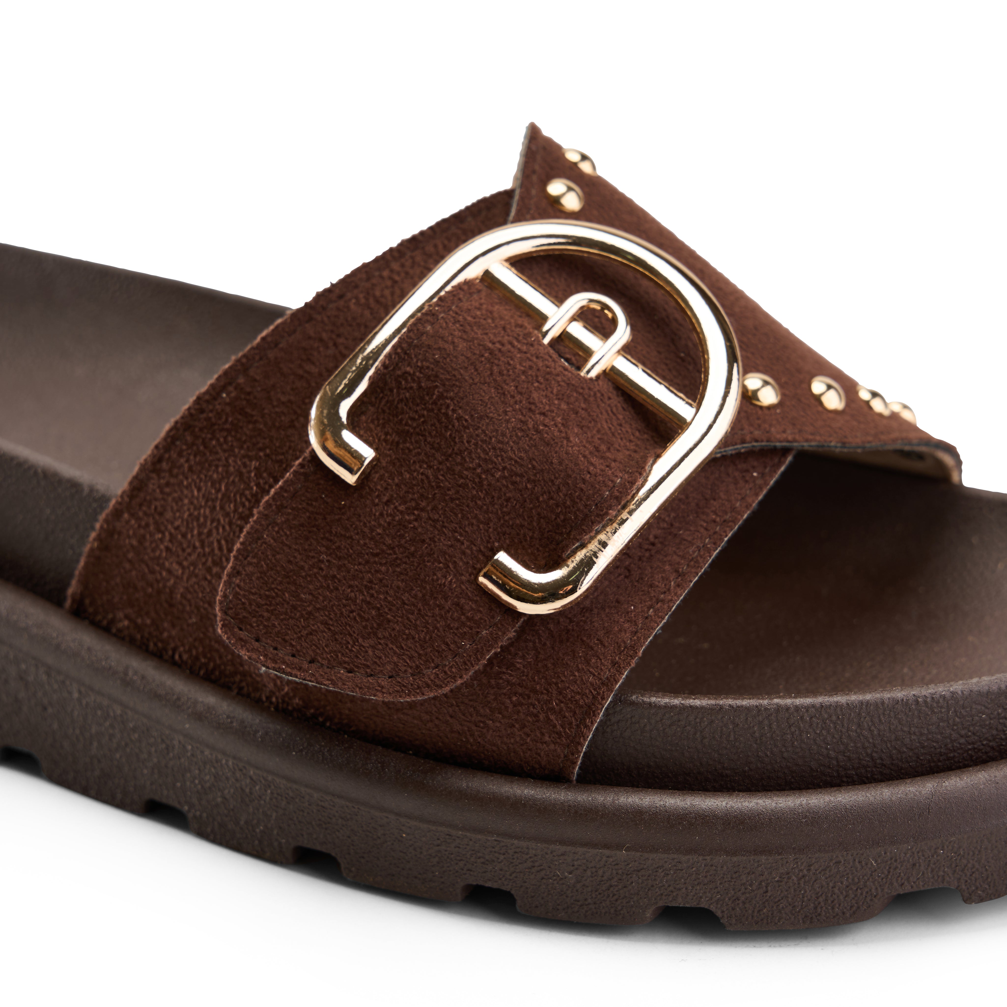 Tactile Grip Wide Strap - Brown
