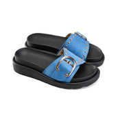 Tactile Grip Wide Strap - Blue