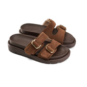 Soft Touch Wide Strap - Brown