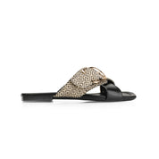 Textured Raw Edge Flatform - Black