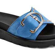 Tactile Grip Wide Strap - Blue