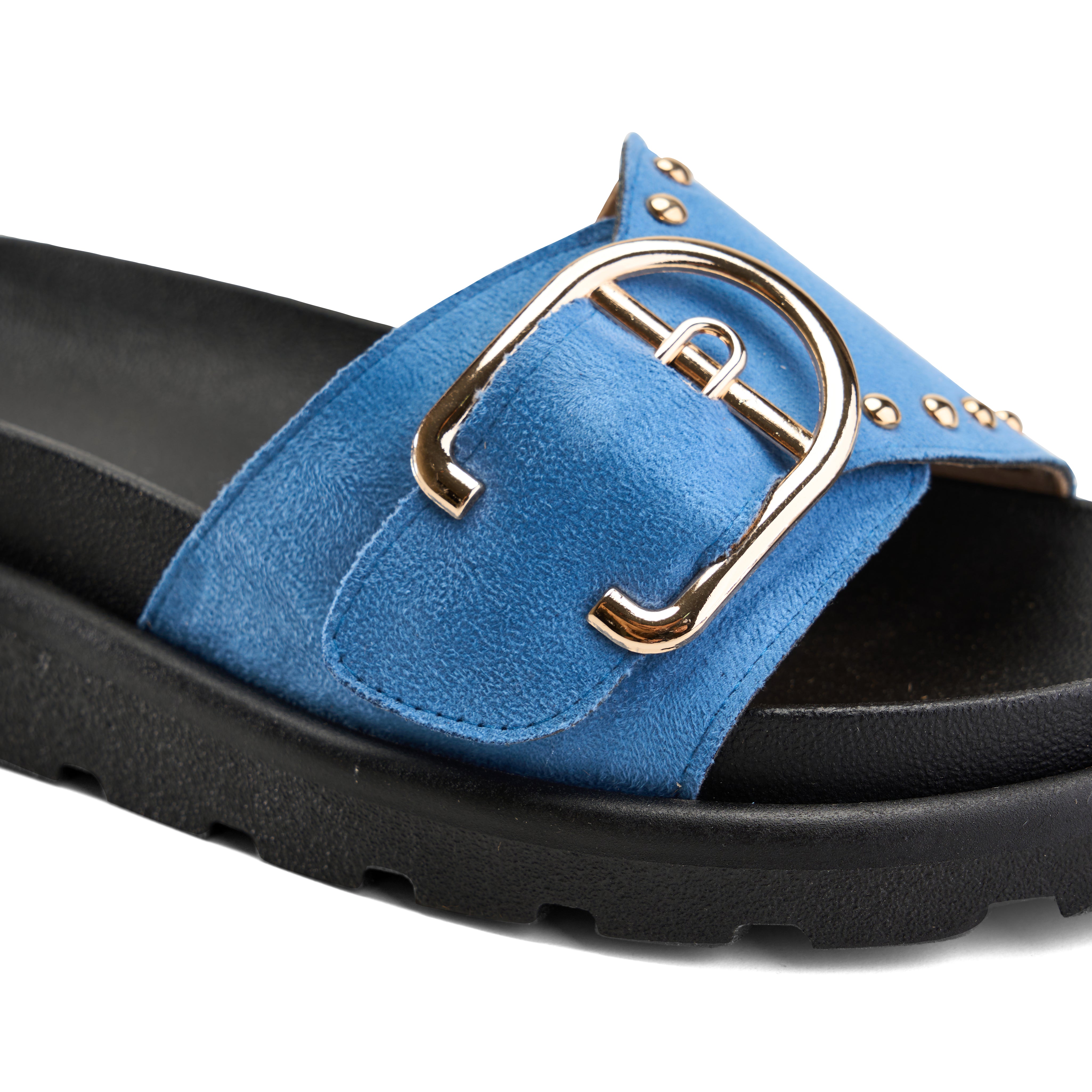Tactile Grip Wide Strap - Blue