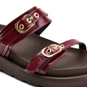Tactile Surface Single Strap - Maroon