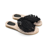 Bohemian Braided Toe Ring - Black