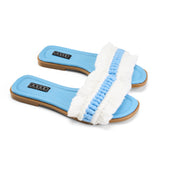 Handcrafted Look Twisted Strap - Baby Blue