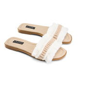 Handcrafted Look Twisted Strap - Beige