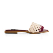 Handwoven Toe-Loop Slipper - Maroon