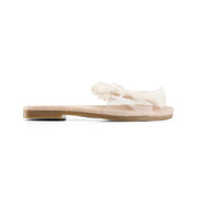 Bohemian Braided Toe Ring - White