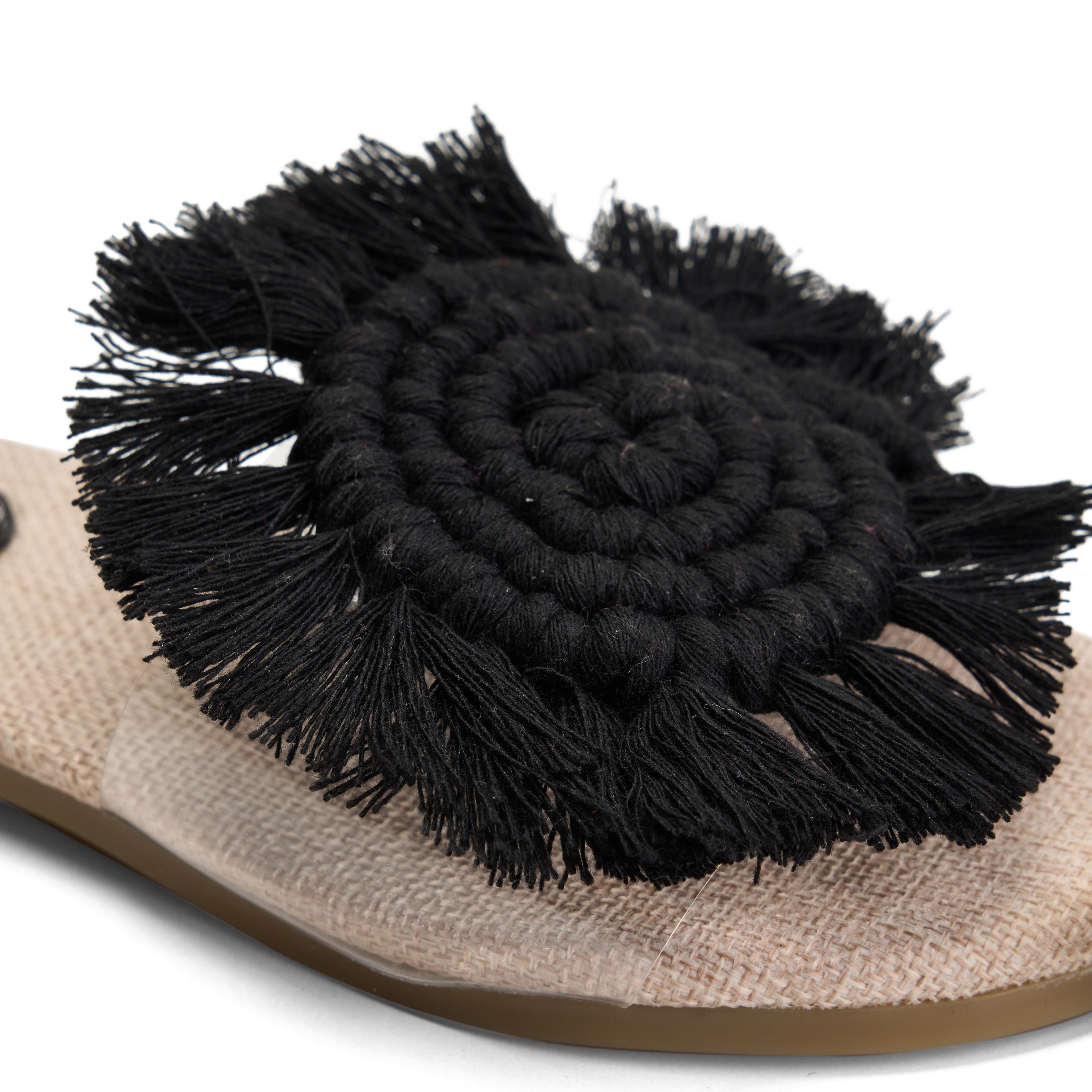 Bohemian Braided Toe Ring - Black