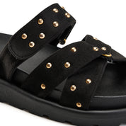 Textured Pearl-Look - Black
