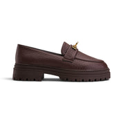 Signature Lock Chunky Loafers - Brown