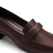 Heritage Block Heel Loafers - Brown