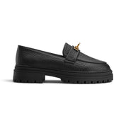 Signature Lock Chunky Loafers - Black