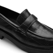 Sculpted Platform Loafers - Black