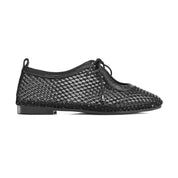 Rhinestone Mesh Flats - Black